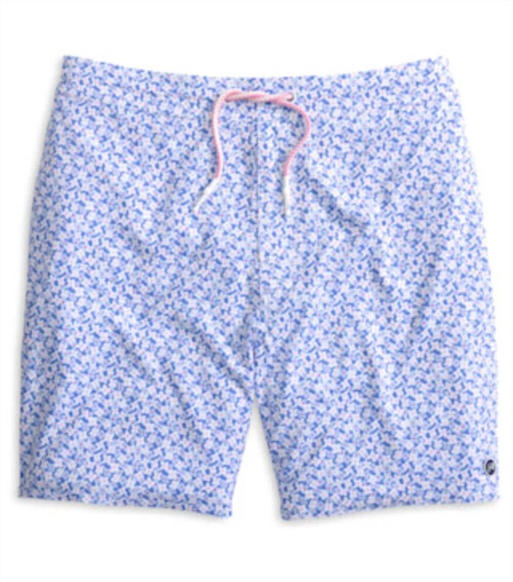 NEW JOHNNIE-O men's every daisy swim trunk in maliblu